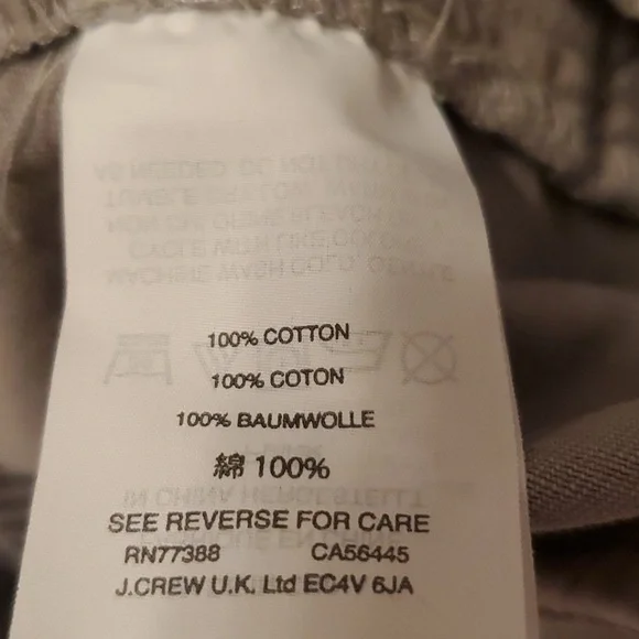 J. Crew 4" Chino Shorts Size 6 Grey 100% Cotton Women - Picture 6 of 7